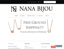 Tablet Screenshot of nanabijoujewelry.com